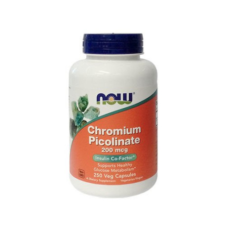 NOW Chromium Picolinate 200mcg 250vegcaps.