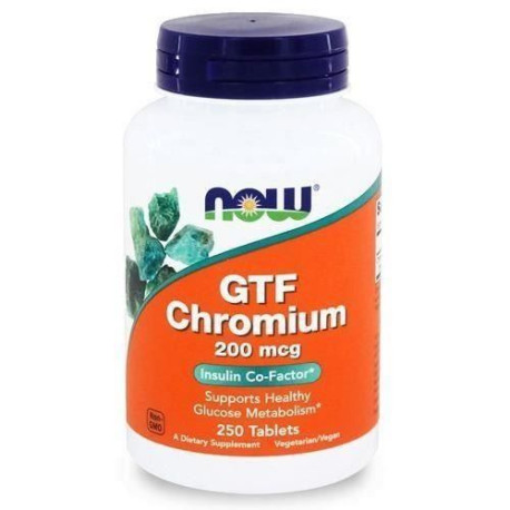 NOW GTF Chromium 200mcg 250tabs